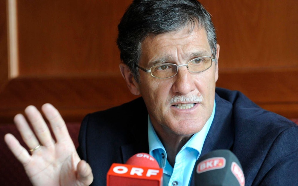 Wolfgang Rauter während einer Pressekonferenz am 31. Mai 2010.