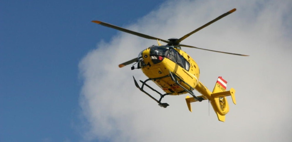 Die 4-Jährige wurde ins SMZ Ost geflogen.