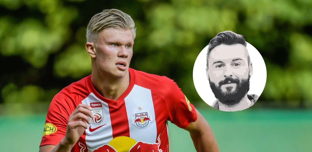 Erling Haaland von Red Bull Salzburg. Er ist einer der fünf kommenden Stars der Liga, geht es nach Experten Tim Armitage.