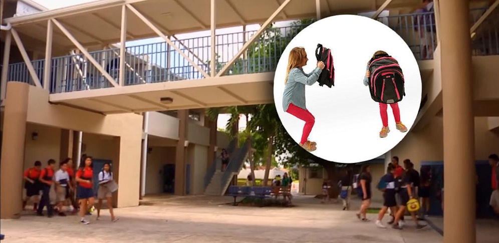 Die christliche Privatschule verkauft besondere "Winterkleidung".