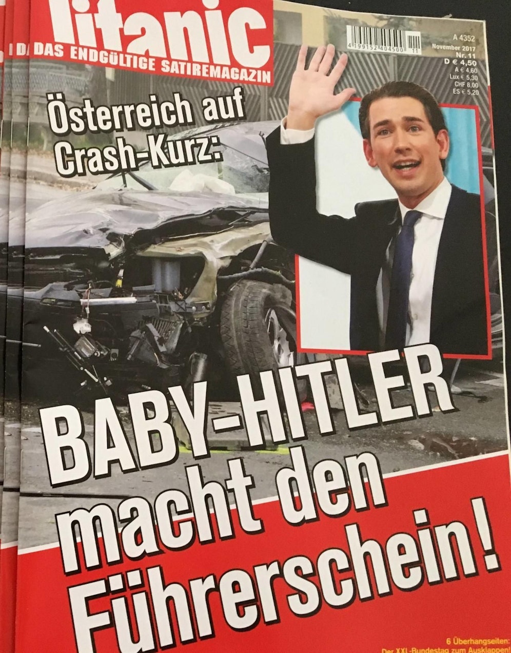 Das "Satiremagazin" Titanic leistet sich die nächste NS-Entgleisung.