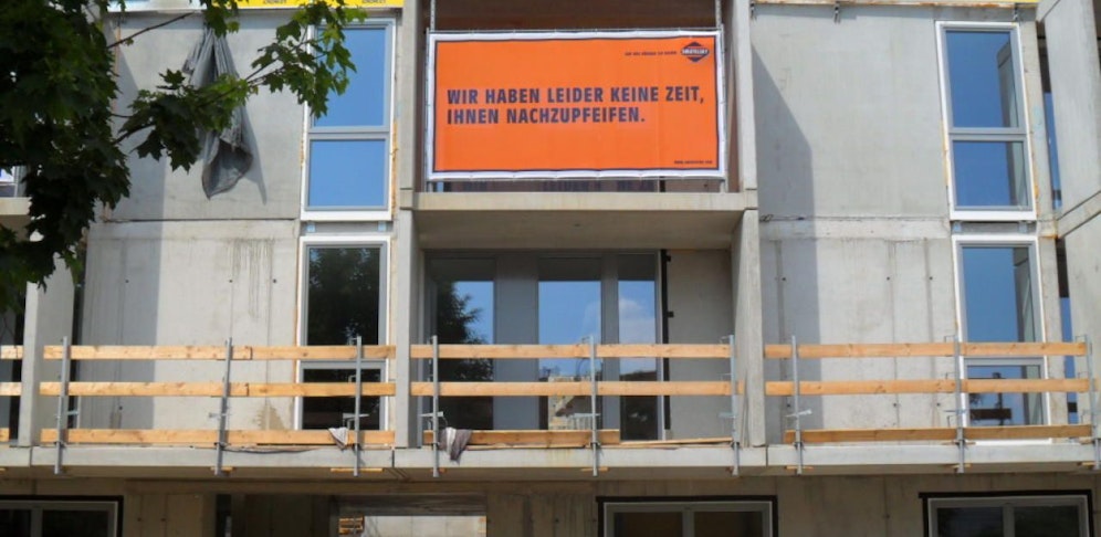 Leserin Marianne entdeckte dieses amüsante Plakat.