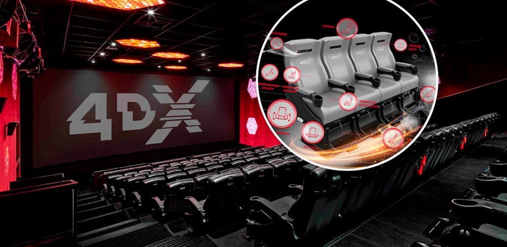 Schaukeln, rütteln, vibrieren, Luft, Wind und Wasser uvm. die Technik im neuen 4D-Kinosaal kann so einiges.