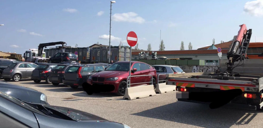 Einige Autos wurden abgeschleppt
