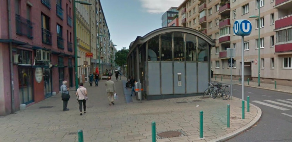 Die U6-Station Dresdner Straße.