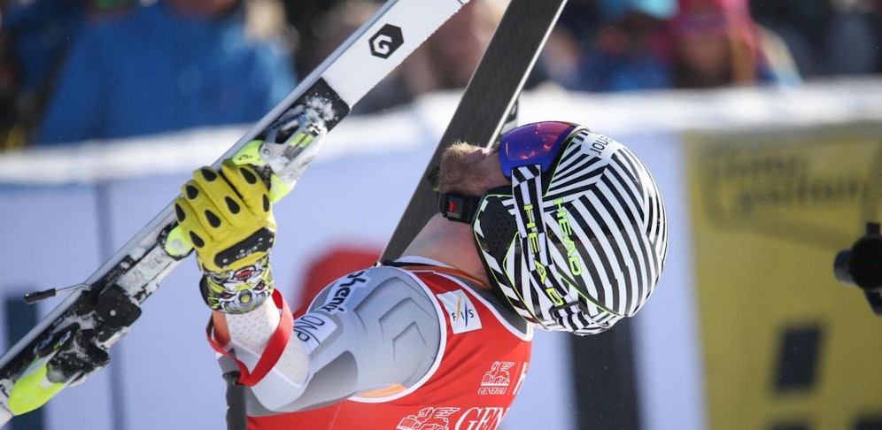 Kjetil Jansrud triumphiert auf der Streif.