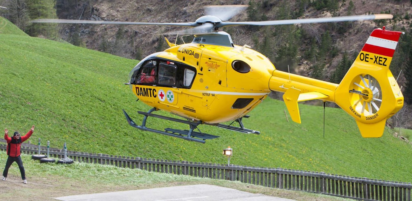 ÖAMTC-Hubschrauber im Einsatz (Archivfoto)