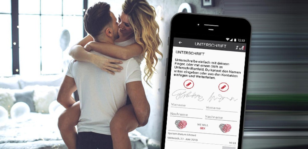 Mit der neuen App "Iwilll" kann die Zustimmung zum Sex abgegeben werden.