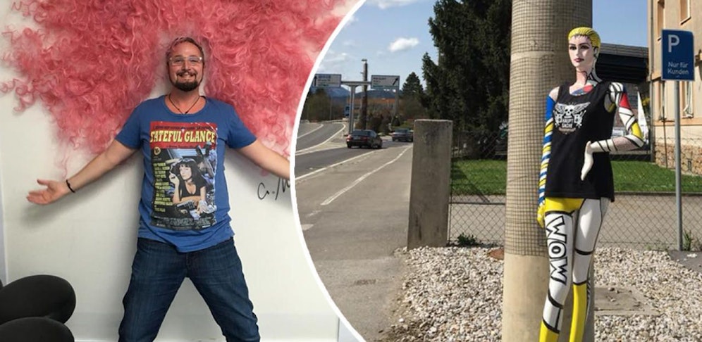 Friseur Gerald Dunst wurde seine Puppe gestohlen.