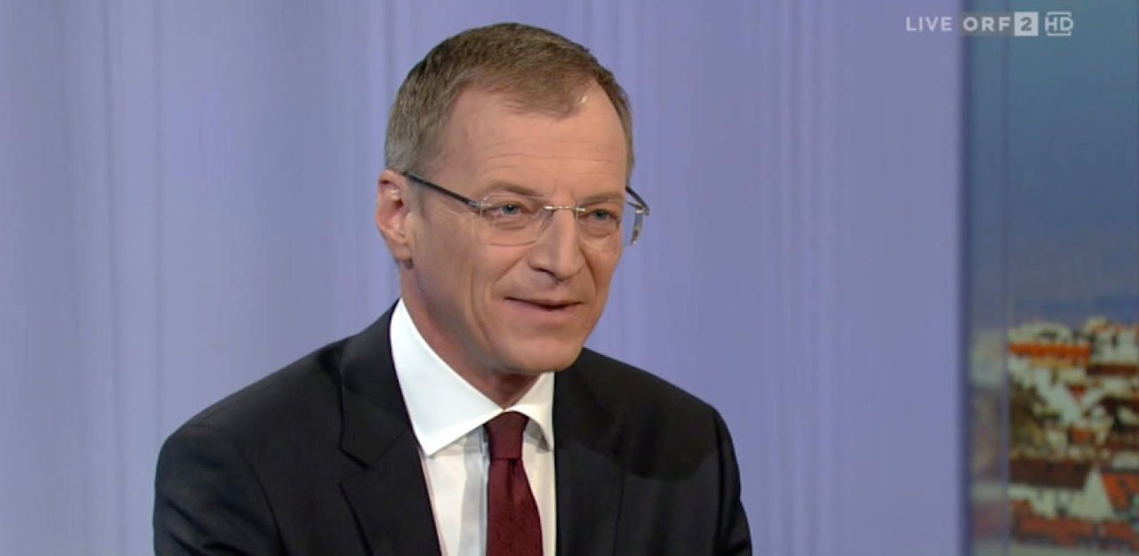 Oberösterreichs Landeshauptmann Thomas Stelzer (VP) in der ORF-Pressestunde