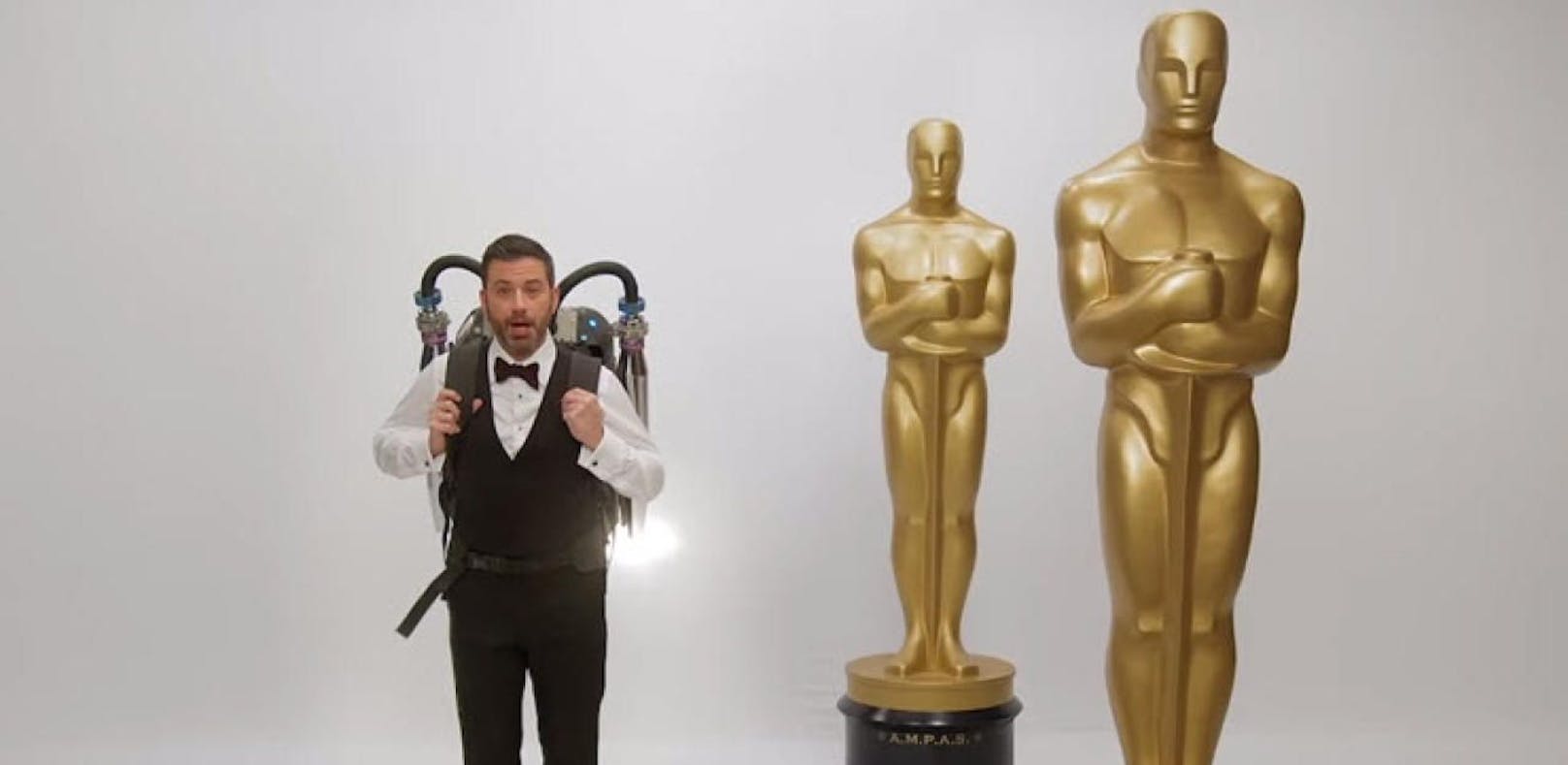 Jimmy Kimmel startet mit Jetpack in die Oscar-Show