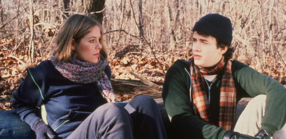 Elizabeth Kemp und Tom Hanks in "He Knows You're Alone" ("Panische Angst")