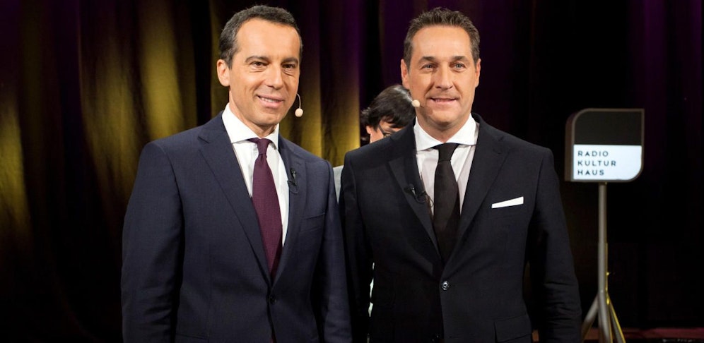 Christian Kern (SPÖ) und FPÖ-Chef Heinz-Christian Strache