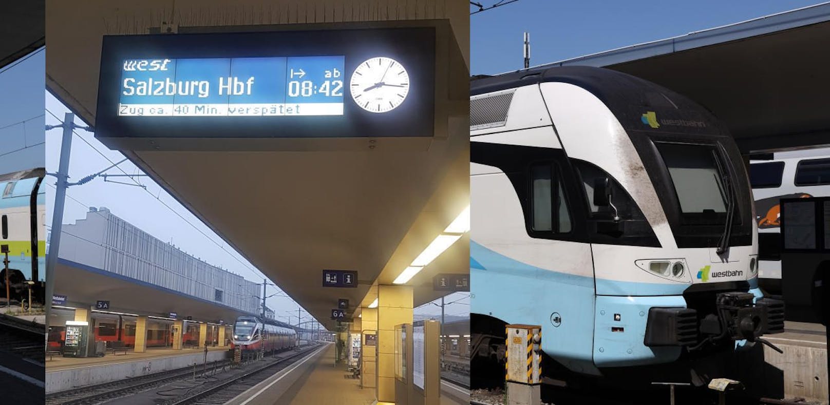 Westbahnhof in Wien: Verspätungen bei der Westbahn.