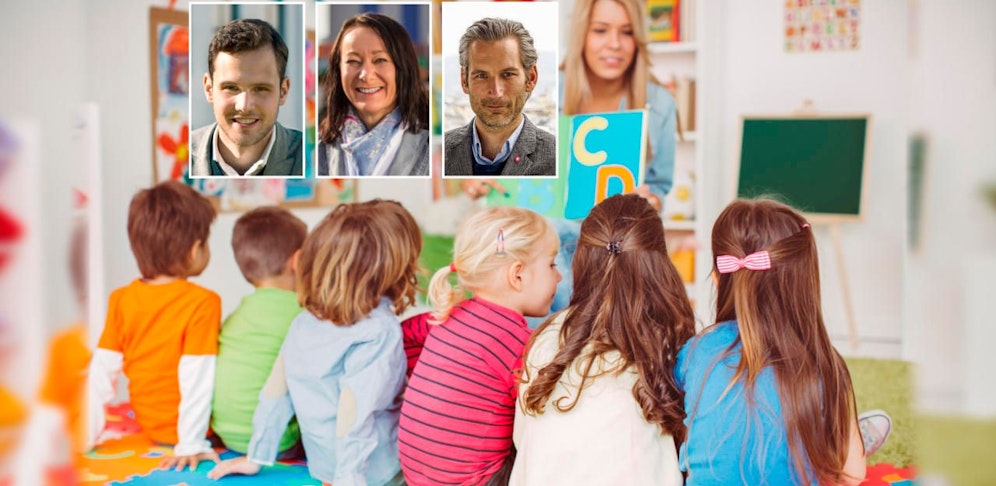 Die drei Neos-Politiker Felix Eypeltauer, Elisabeth Leitner-Rauchdobler und Lorenz Potocnik entscheiden darüber, wieviel Kindergartengebühr die Linzer Eltern künftig zahlen müssen.