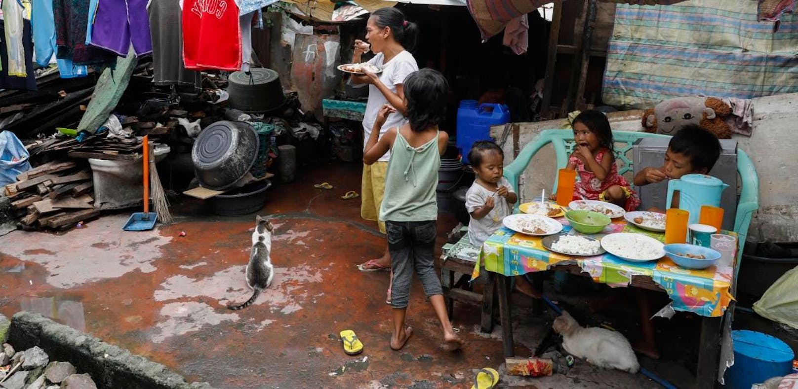 Slum-Viertel in Manila