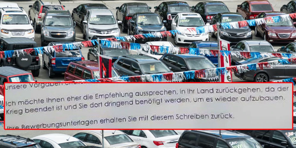 Die "Empfehlung" eines Autohauses macht einfach nur sprachlos