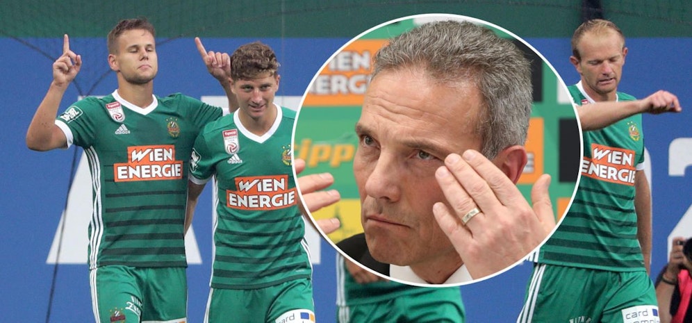 Rapid-Boss Michael Krammer deutet massive Veränderungen im Rapid-Kader an.