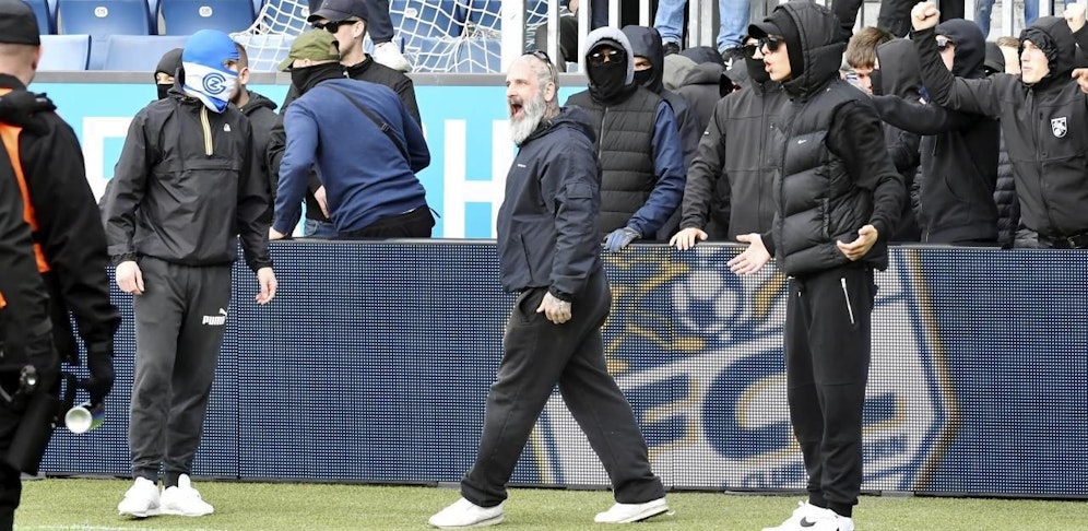 GC-Hooligans provozierten einen Spielabbruch. Unter ihnen: ein amtsbekannter, ehemaliger Neonazi.