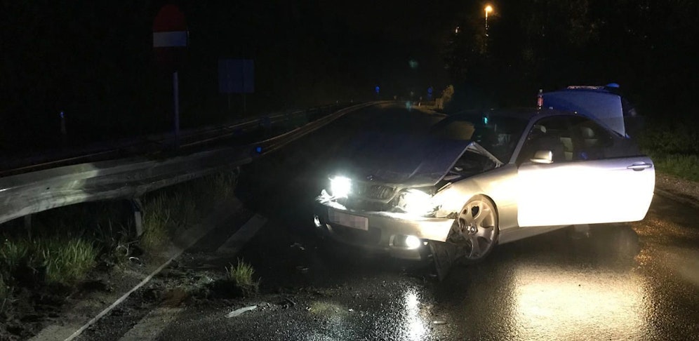 Unfall nach Verfolgungsjagd mit der Polizei.