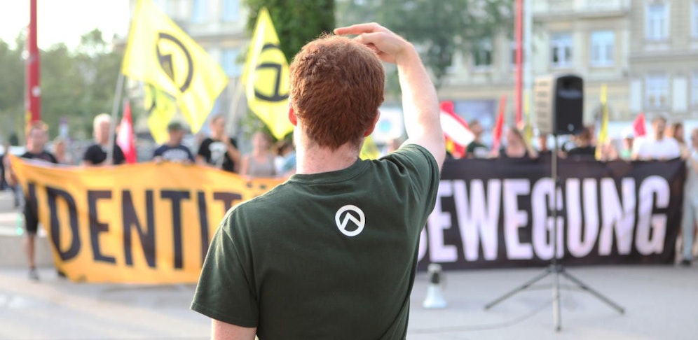 Die "Identitäre Bewegung" ist derzeit unter Beobachtung des Verfassungsschutzes.