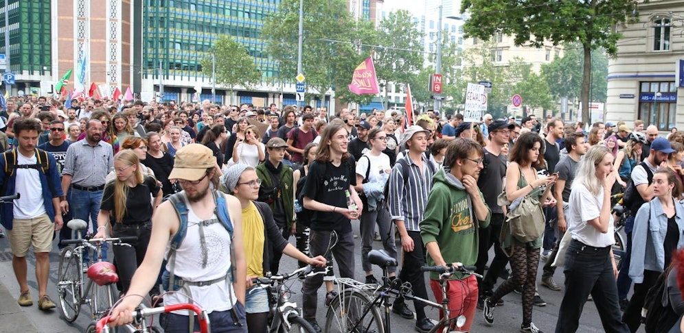 (Symbolbild) Am Donnerstag wird in Wien wieder demonstriert.