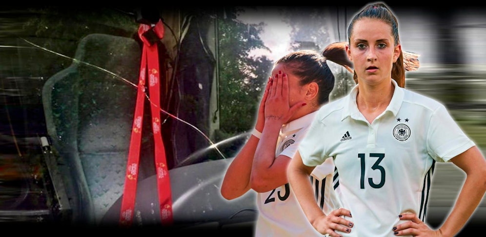 Deutschlands Nationalspielerinnen sind mit ihrem Teambus nicht happy