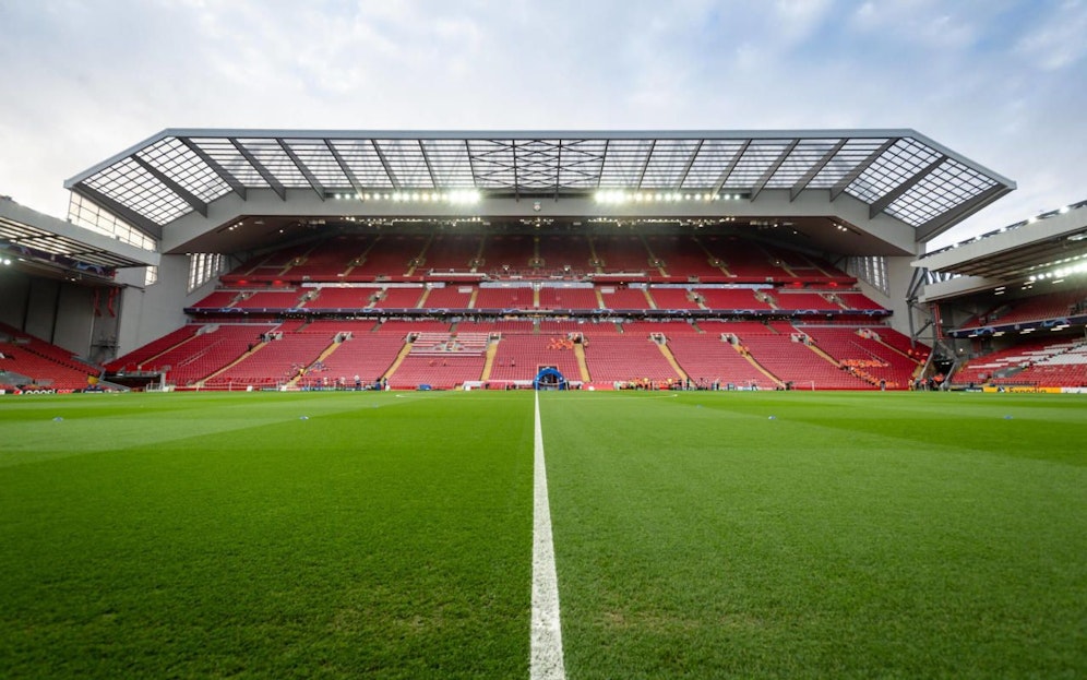 Das legendäre Anfield Stadium in Liverpool.