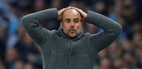 Pep Guardiola kann's nicht fassen.