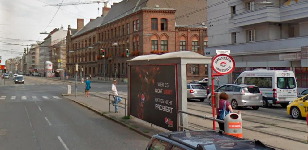 Blick in die Laxenburger Straße. Symbolbild