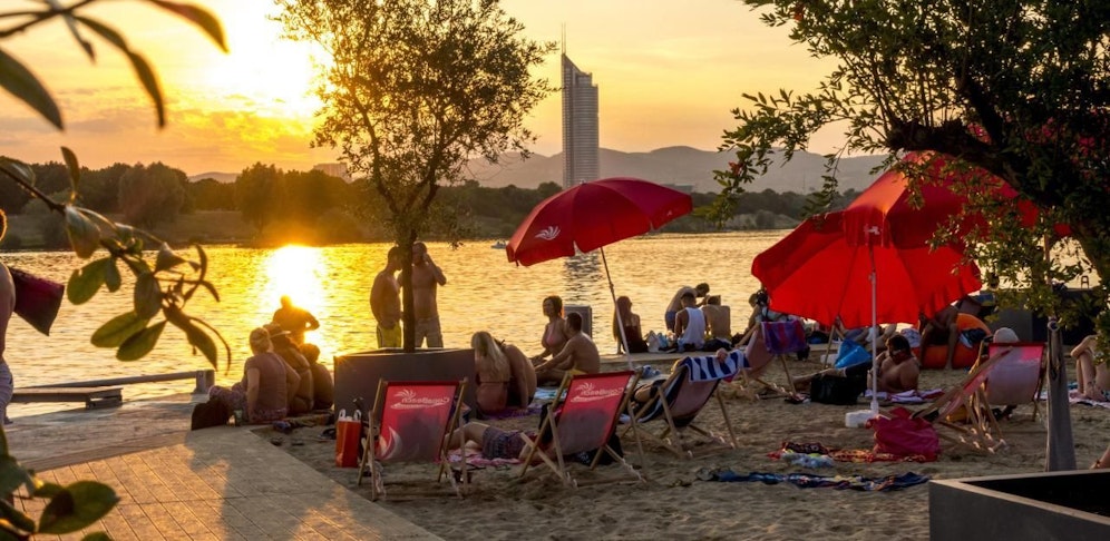 Perfektes Badewetter am Wochenende in Österreich.