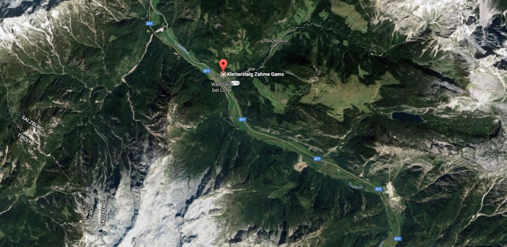 Der Wanderer ist beim Klettersteig "Zahme Gams" abgestürzt.