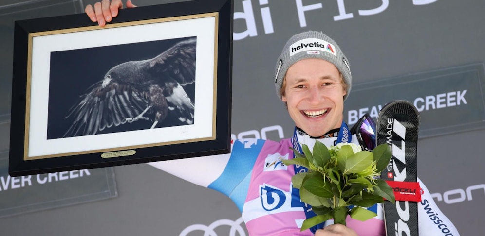 Marco Odermatt feiert seinen ersten Sieg im Weltcup. Viele werden folgen.