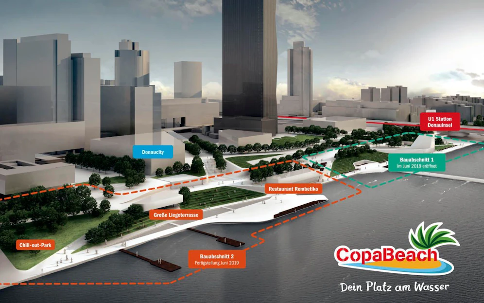 So wird die erweiterte CopaBeach im Sommer 2019 aussehen.