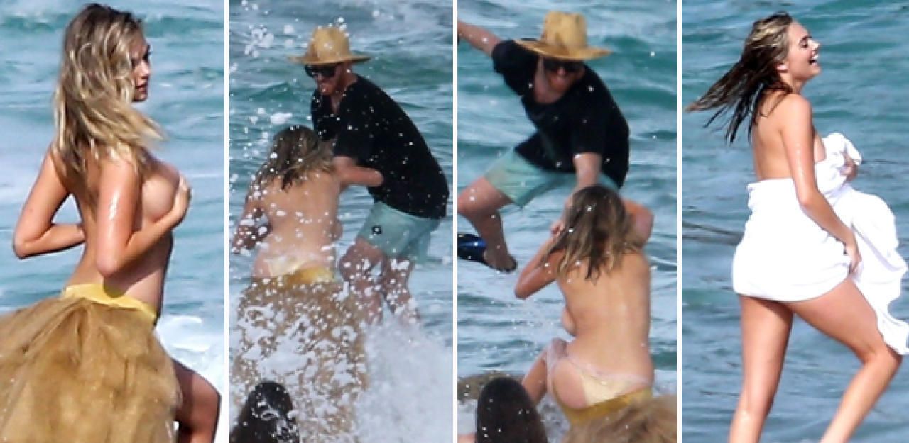 Heute.at - Kate Upton wird von Welle baden geschickt