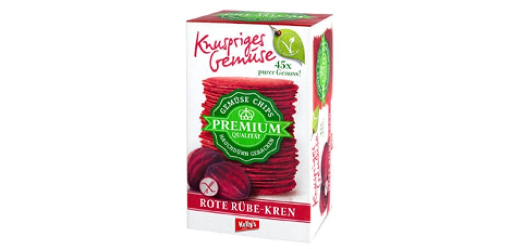 "Rote Rüben-Kren"-Chips sind Fall für das Gericht.