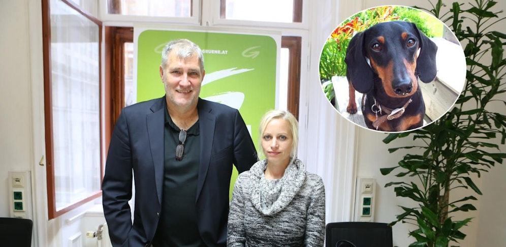 Der Grüne Tierschutzsprecher Rüdiger Maresch und Hundetrainer Sabine Koch fordern Hundeführschein für alle Wiener Hunde.