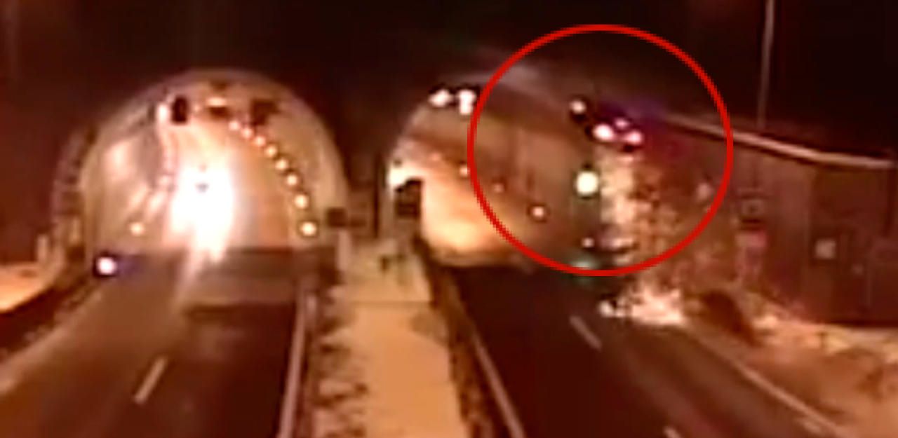 Heute.at - Pkw kollidiert mit Tunnel-Decke – Video geht viral