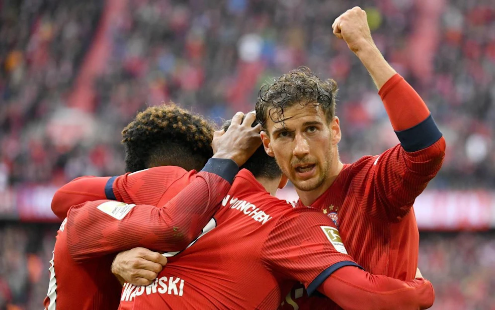 Die Bayern jubeln.