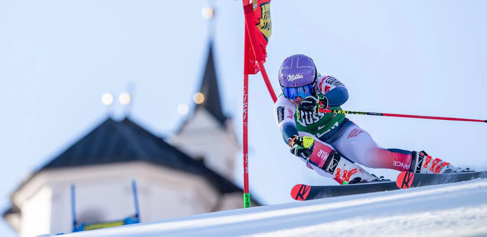 Tessa Worley beim Riesenslalom in Lienz am 28. Dezember.