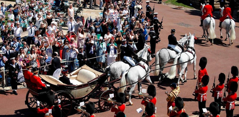 Harry und Meghan verlassen Windsor Castle