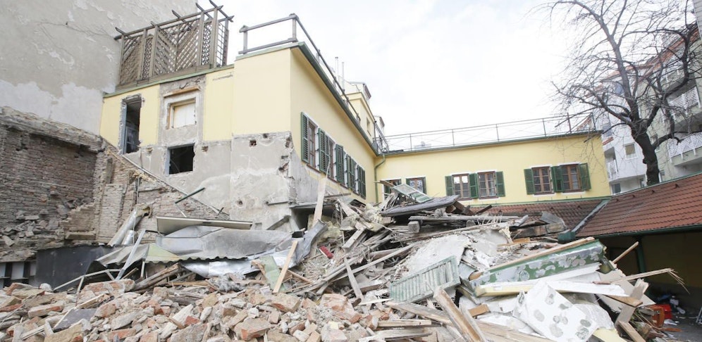 Am 3. Februar wurde mit dem Abriss des "Ottakringer Landhaus" begonnen.