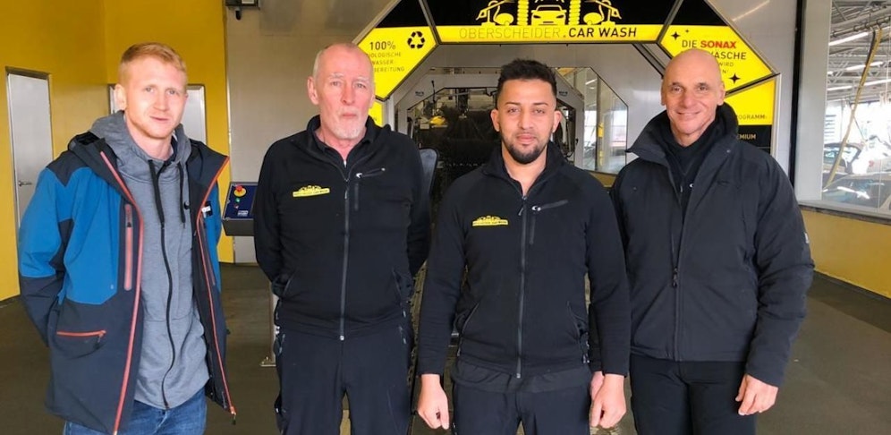 Philipp B., Arbeitskollege, Naqib und Firmenchef (v.l.)