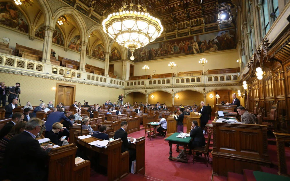 20170928 / gemeinderat im wiener rathaus gemeinderatssitzungssaal / foto: denise auer / tageszeitung heute