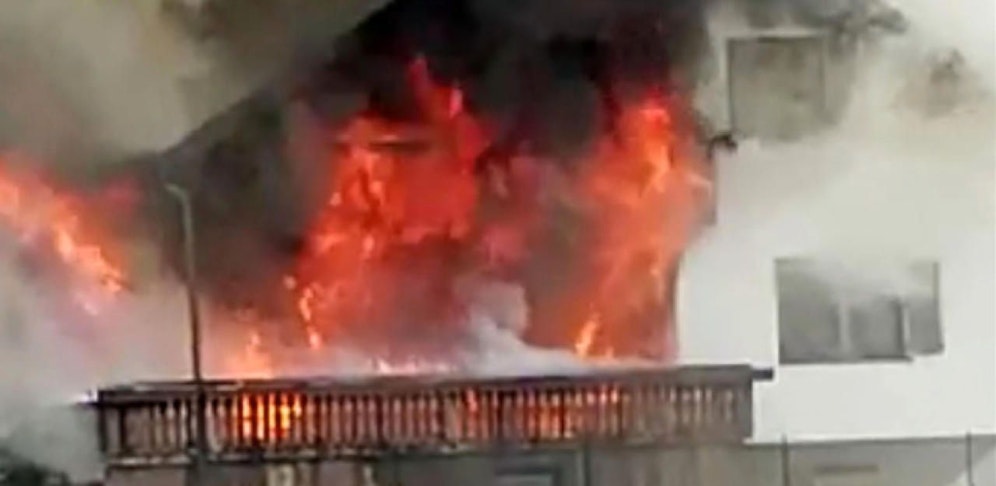 Das Haus in Lindabrunn stand in Vollbrand.