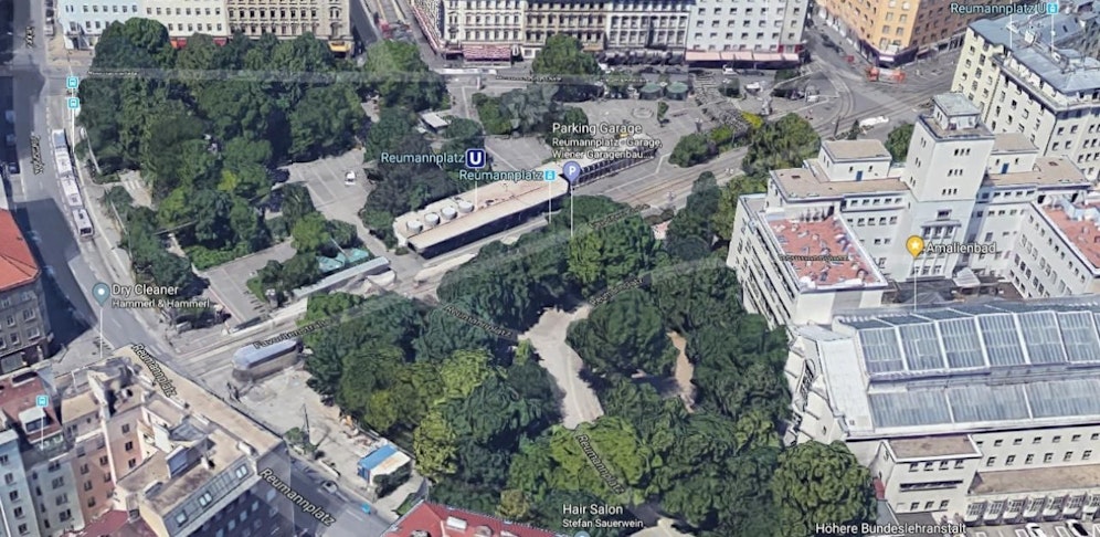 Der Reumannplatz in Wien-Favoriten.
