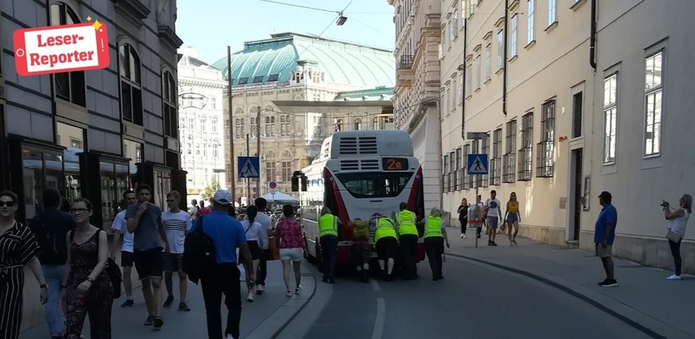 Panne in der Wiener Innenstadt.