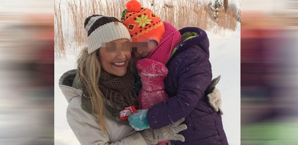 Die 41-Jährige mit ihrer Tochter.