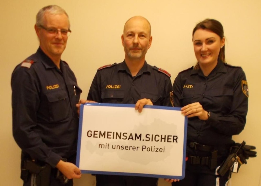 Lebensretter: Gruppeninspektor Uwe S., Revierinspektor Werner S. und Inspektorin Barbara H. (v.li.)