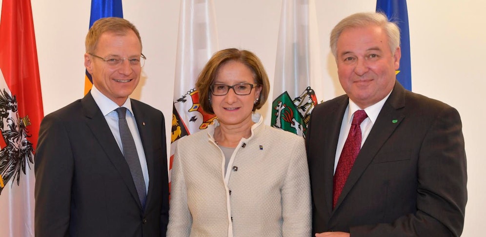 In Lunz am See trafen sich am Dienstag die Landeshauptleute Thomas Stelzer, Johanna Mikl-Leitner und Hermann Schützenhöfer.